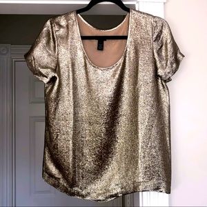 Shimmery Jcrew gold top
